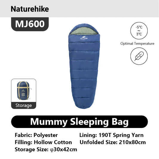 Naturehike Warm Mummy Sleeping Bag For Winter Outdoor Camping