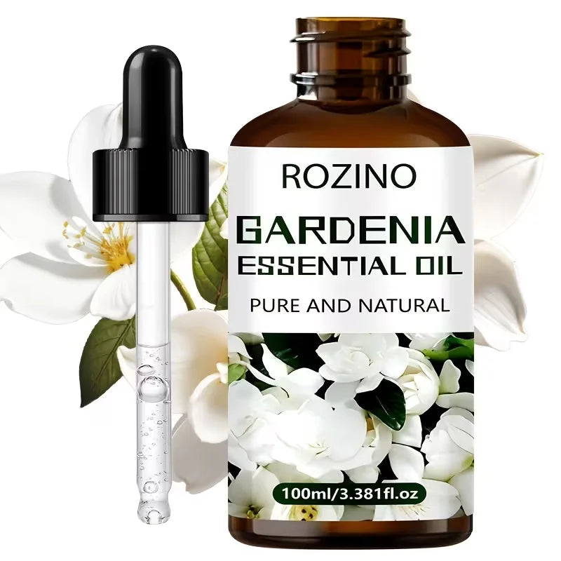 ROZINO Gardenia Essential Oil for Skin Hair and Massage