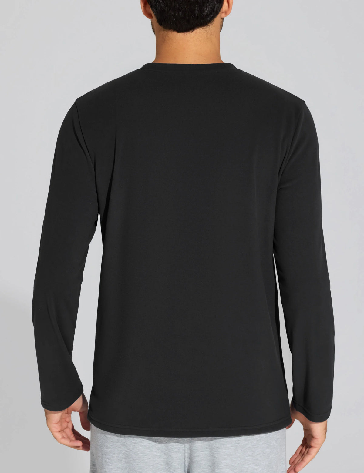 THE GYM PEOPLE Men's Long Sleeve Base Layer Thermal Shirts Stretchy Crewneck Basic Casual Pullover Undershirt Tee Tops