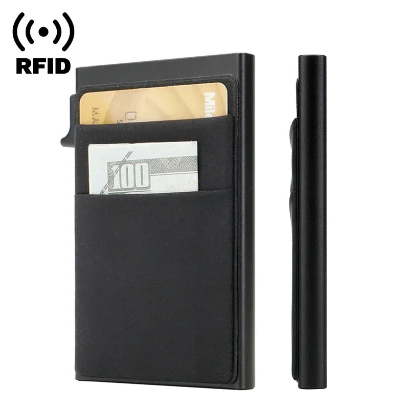 Smart Rfid Metal Pop Up Credit Card Holder Wallet Case