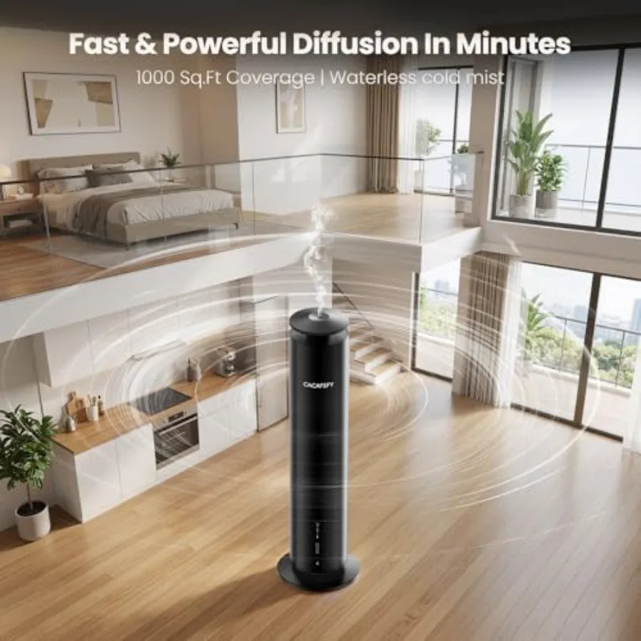 Smart Waterless Essential Oil Diffuser With App And Remote Timer