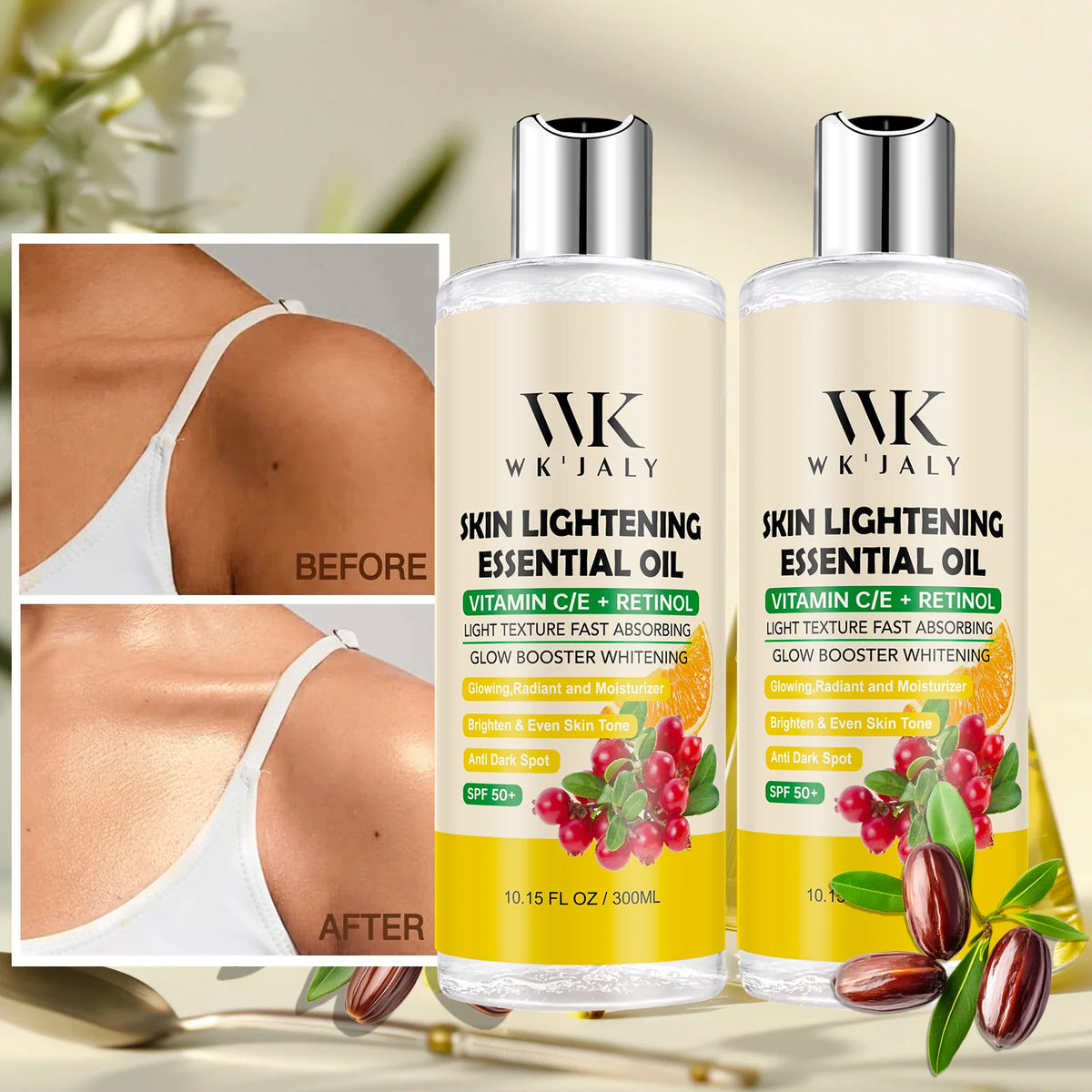 WK JALY Moisturizing Body Oil For Smooth, Radiant Looking Skin