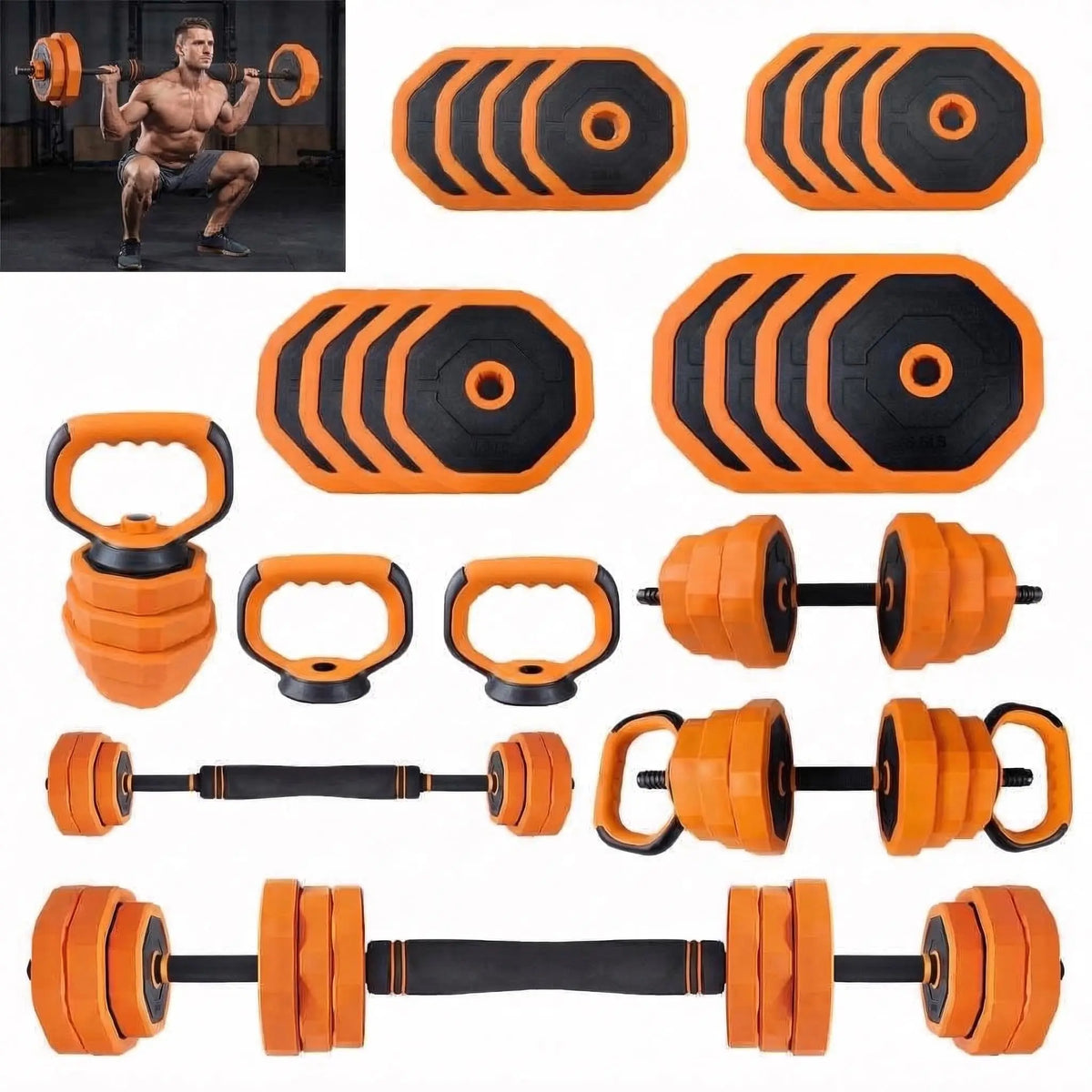 Adjustable Multi Function Home Gym Dumbbell Workout Set