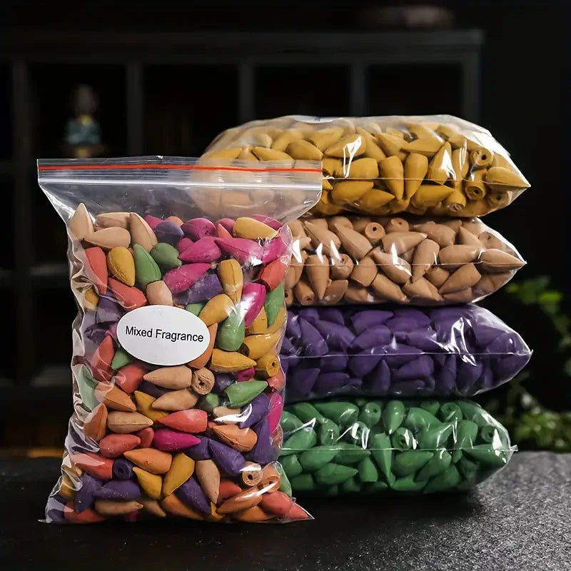 Mixed Scent Backflow Incense Cones for Waterfall Smoke Burners