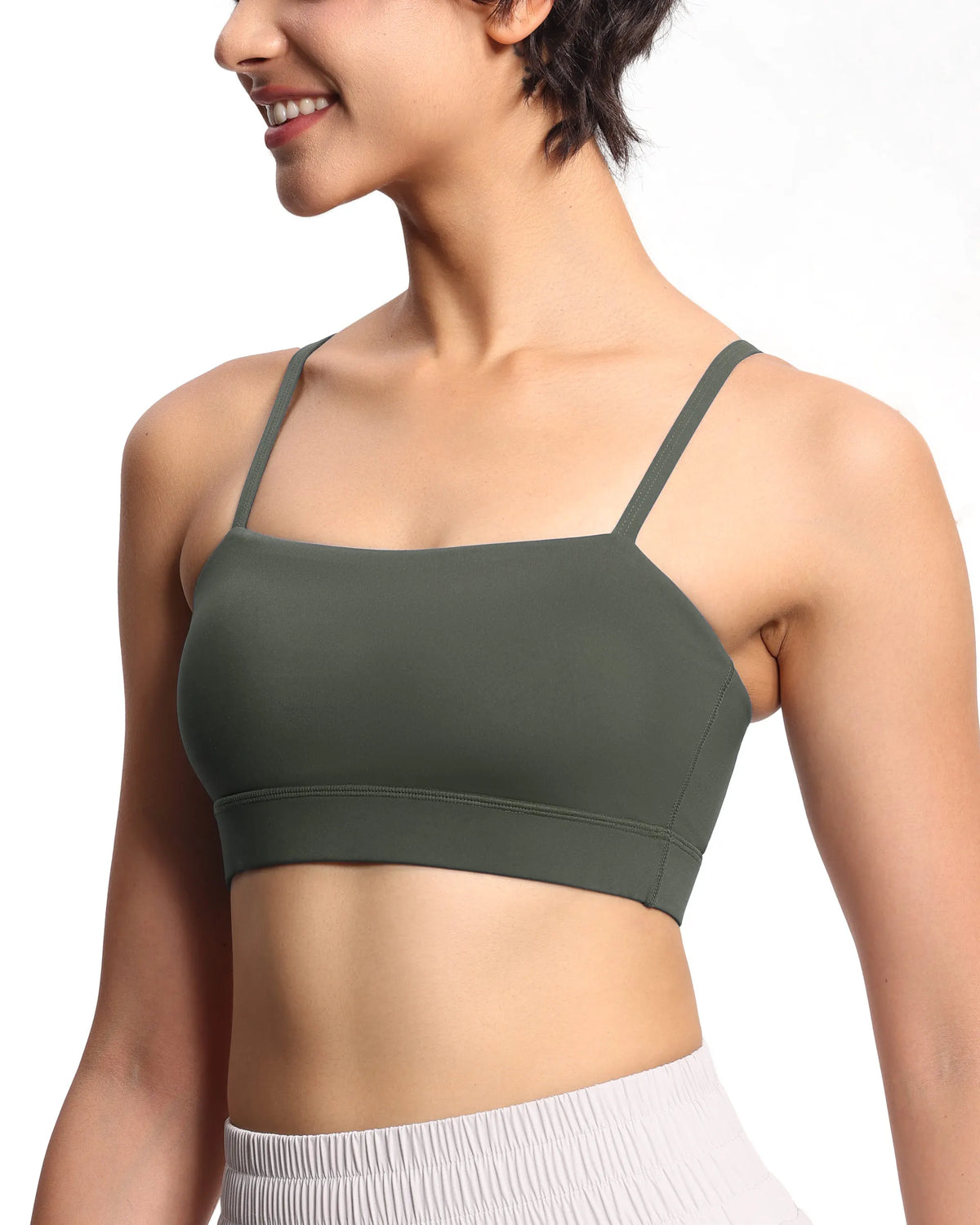 The Gym People Womens Adjustable Wireless Removable Padding Workout Bra
