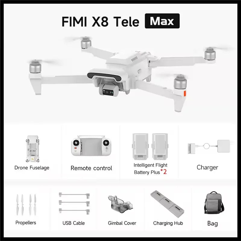Fimi X8 Tele Max 4K Drone Featuring 30x Zoom Imaging