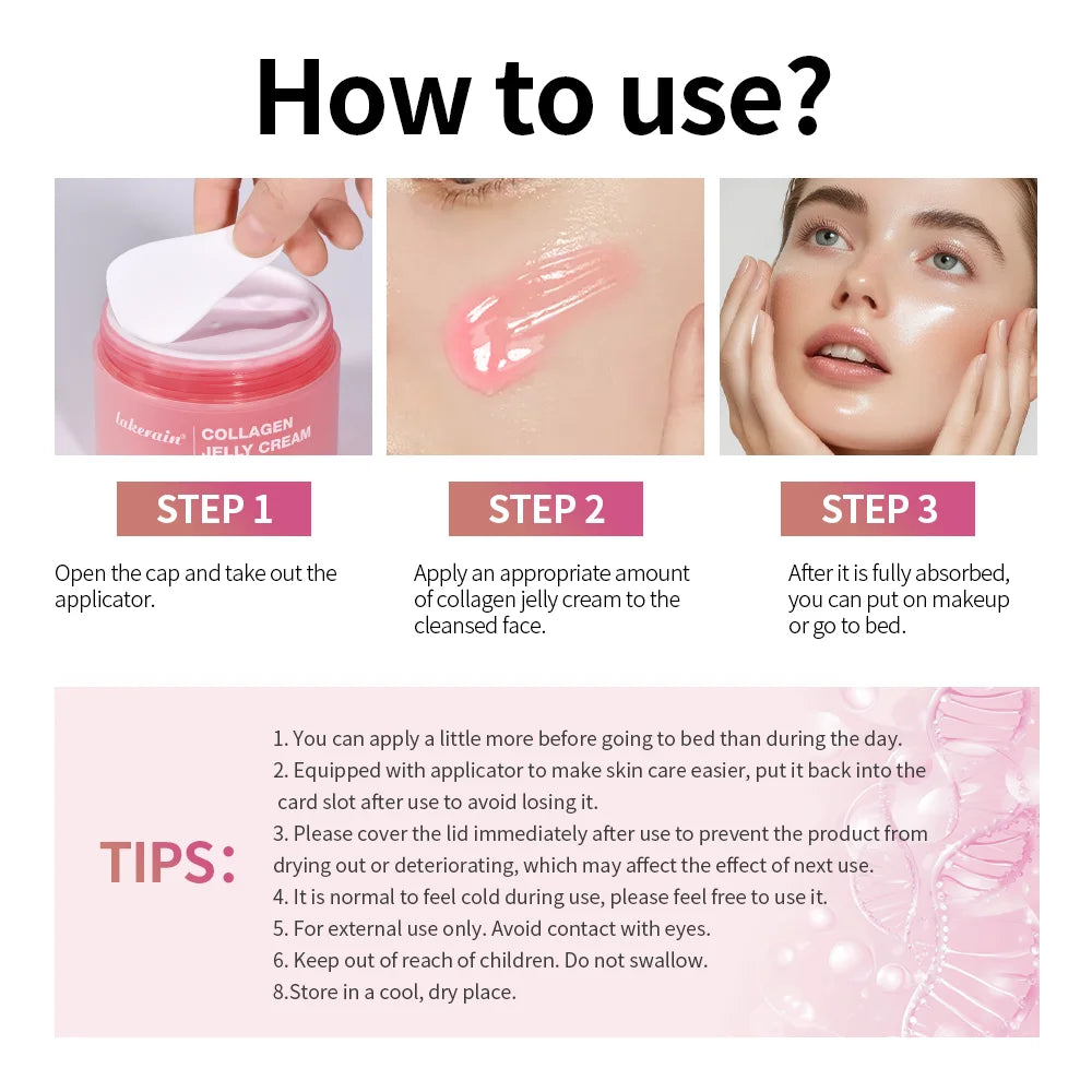 Lakerain Collagen Jelly Face Cream Hydrating And Brightening Care