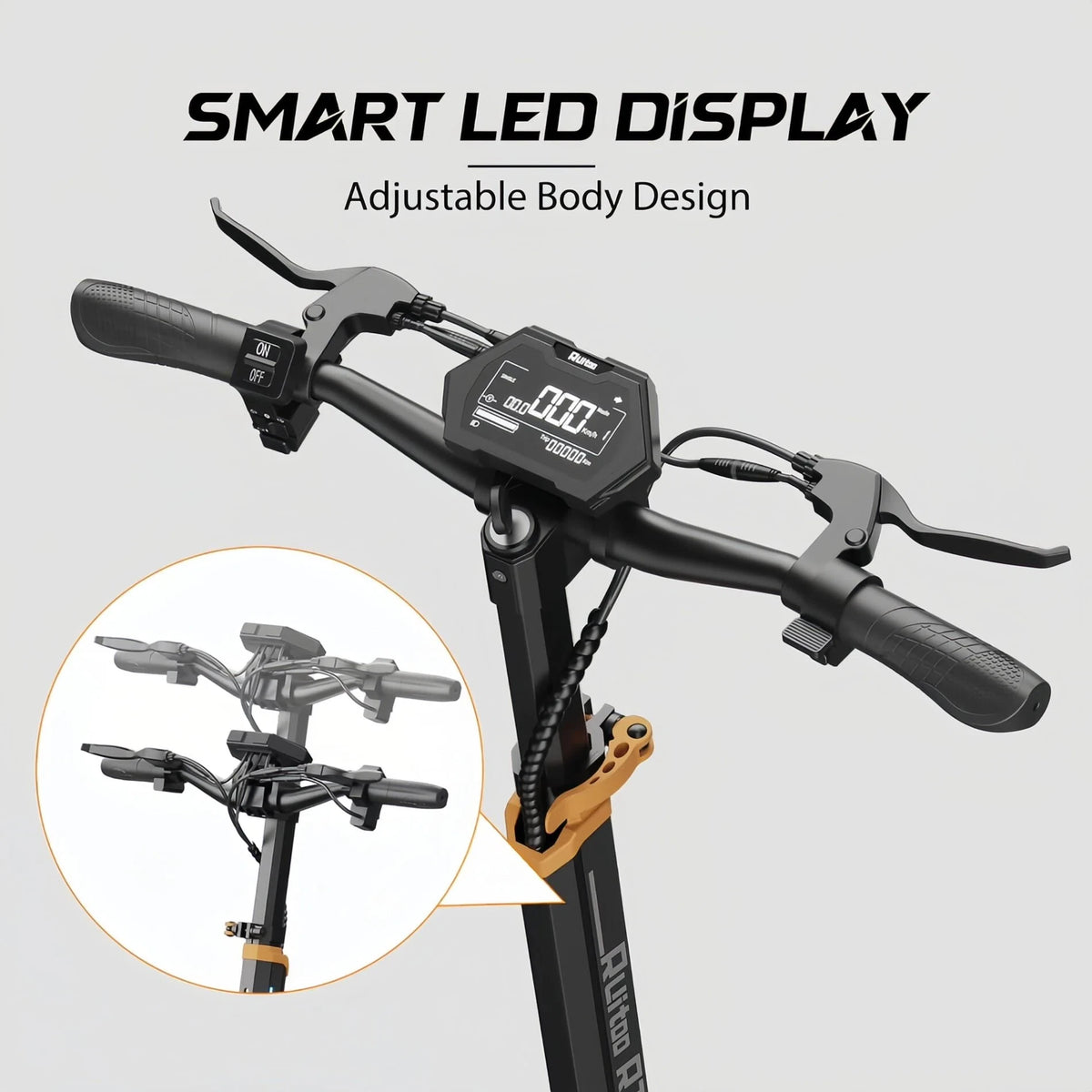 Bikydrom Electric Scooter With 800w Motor And Led Display