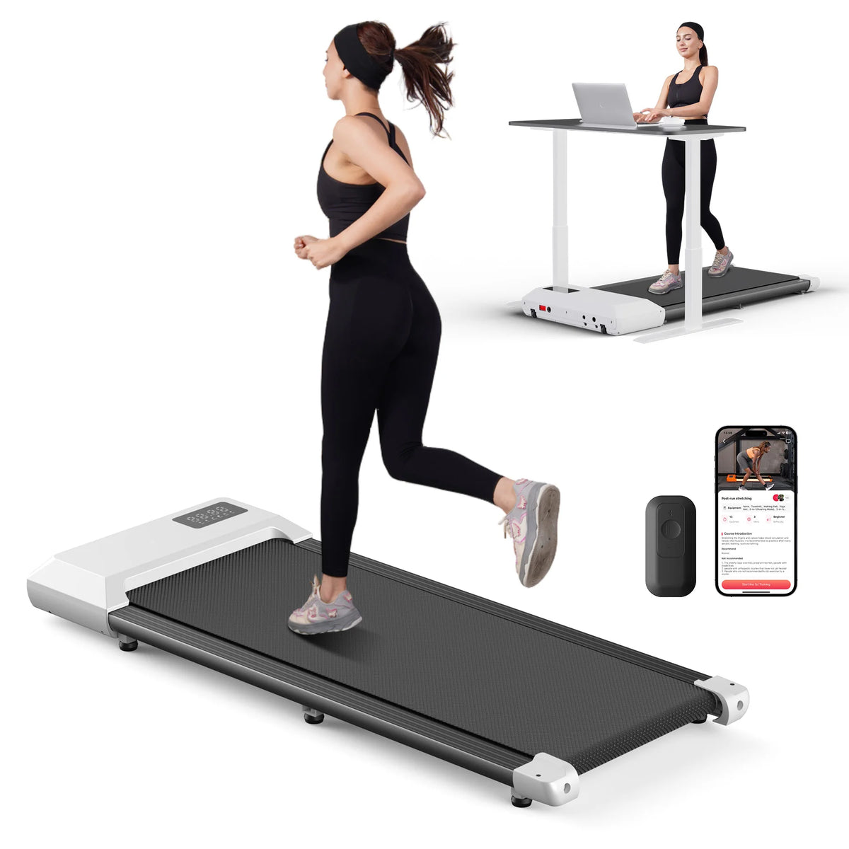 Superun Treadmill For Home With Bluetooth LCD Display