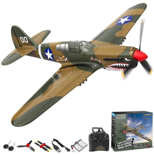 EXHOBBY Volantex RC P40 Warhawk Fighter Airplane With Gyro