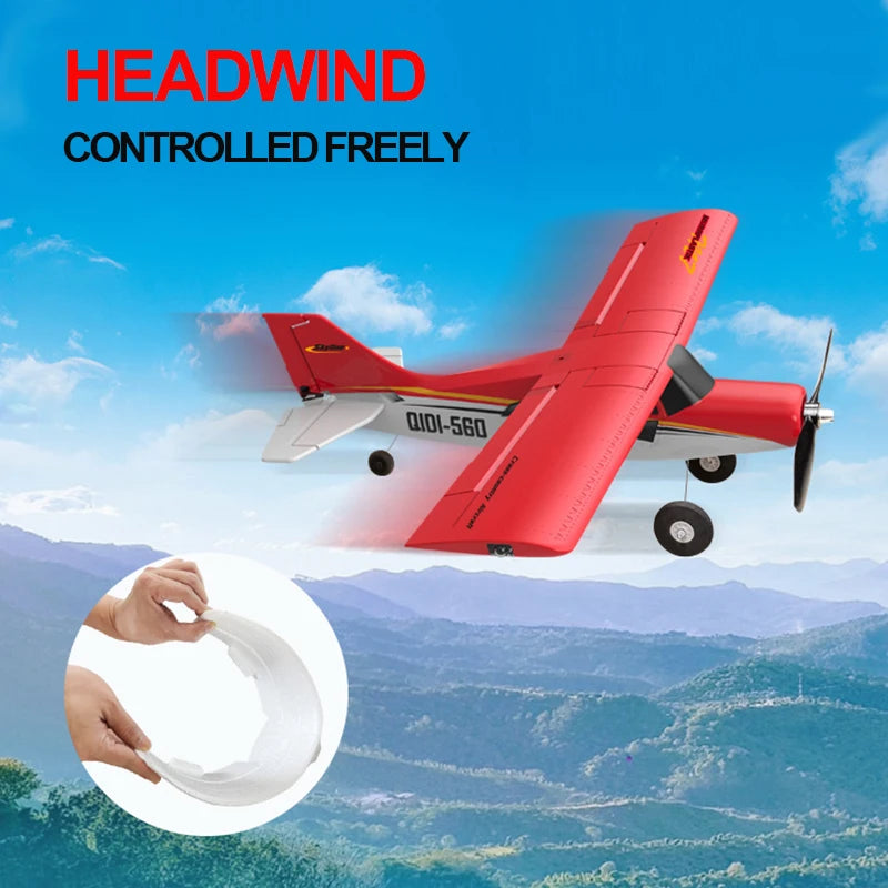 JIKEFUN Qidi560 Brushless RC Airplane With LED Lights