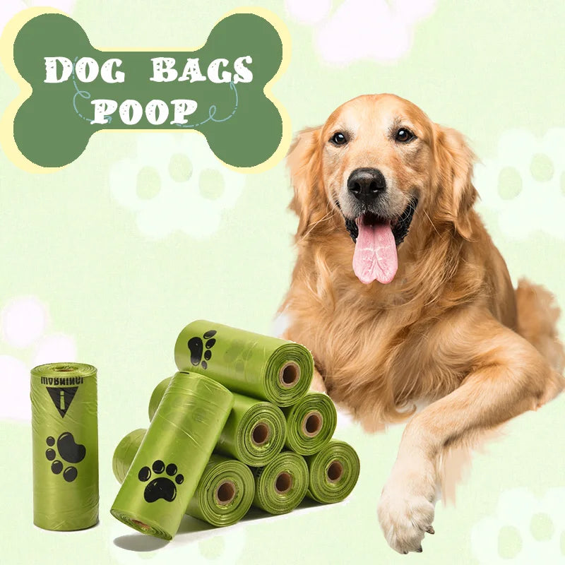 Extra Thick Leak Proof Paw Print Pet Waste Bag Rolls