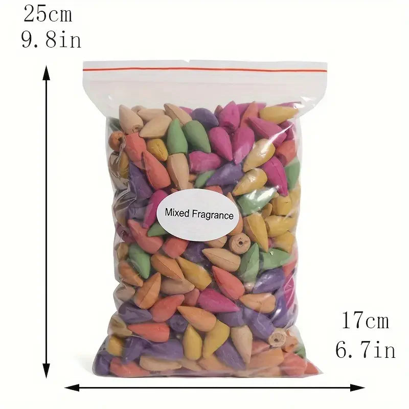 Mixed Scent Backflow Incense Cones for Waterfall Smoke Burners