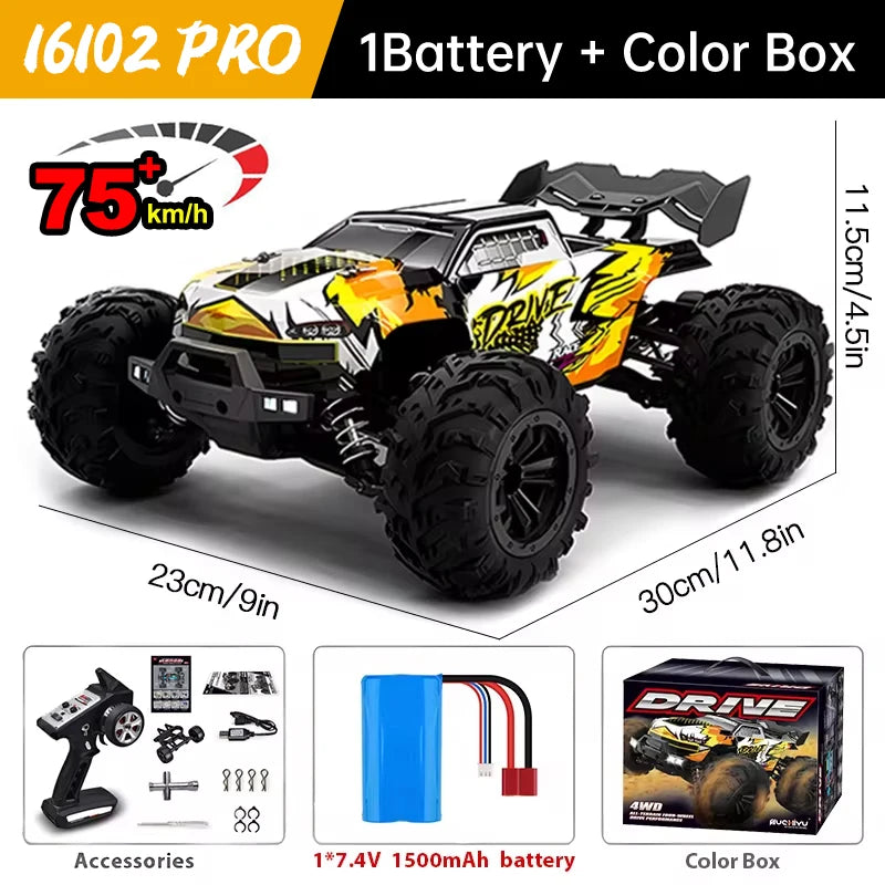WLtoys 16101 Pro High Speed 4WD Remote Control Monster Truck