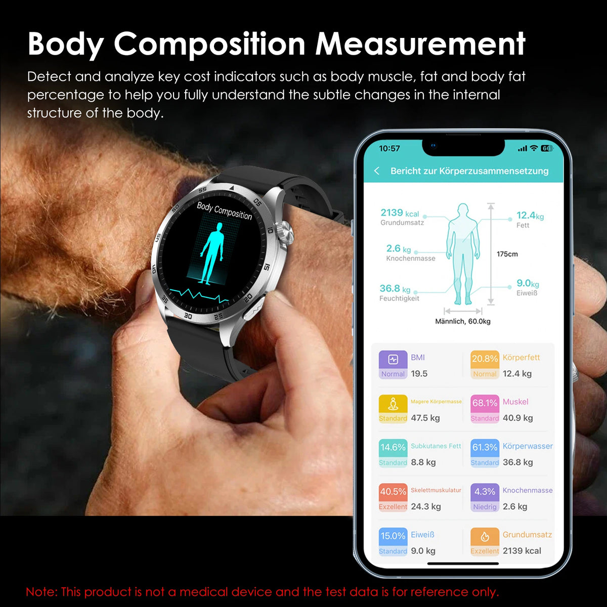 Health Smart Watch With Blood Pressure Monitor And Bluetooth Calls