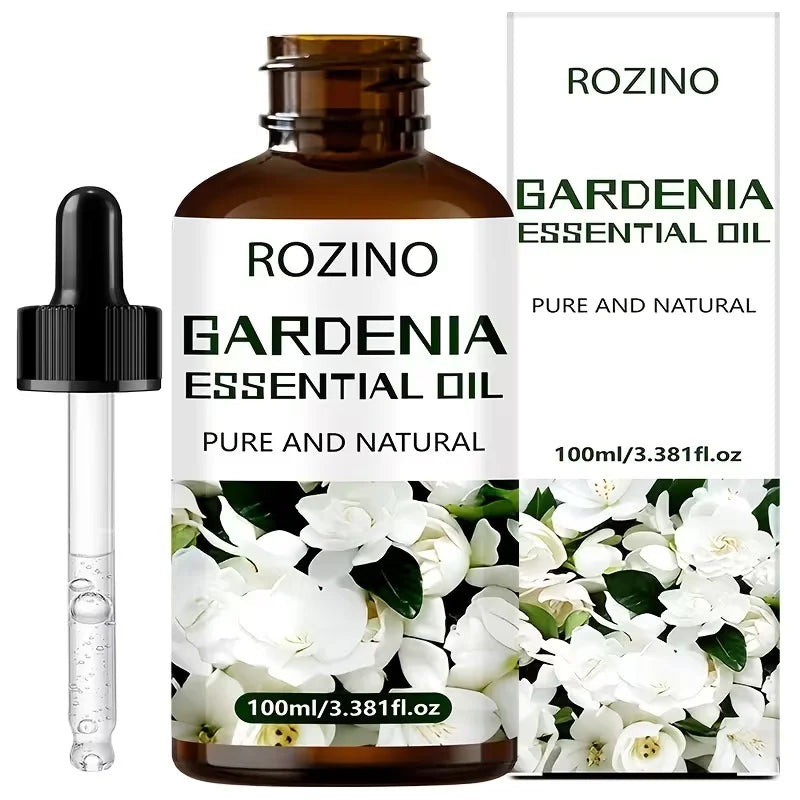 ROZINO Gardenia Essential Oil for Skin Hair and Massage