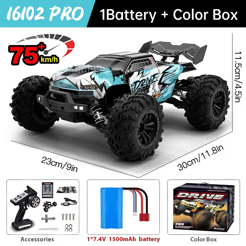 WLtoys 16101 Pro High Speed 4WD Remote Control Monster Truck
