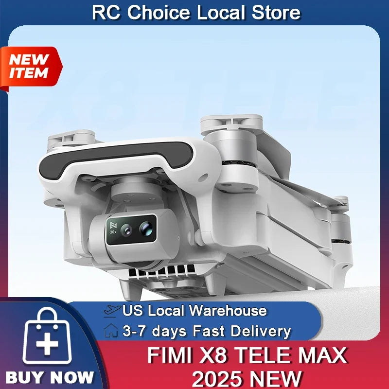 Fimi X8 Tele Max 4K Drone Featuring 30x Zoom Imaging