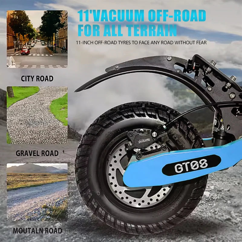 Arwibon 5600W Dual Motor Electric Off Road Scooter With Seat