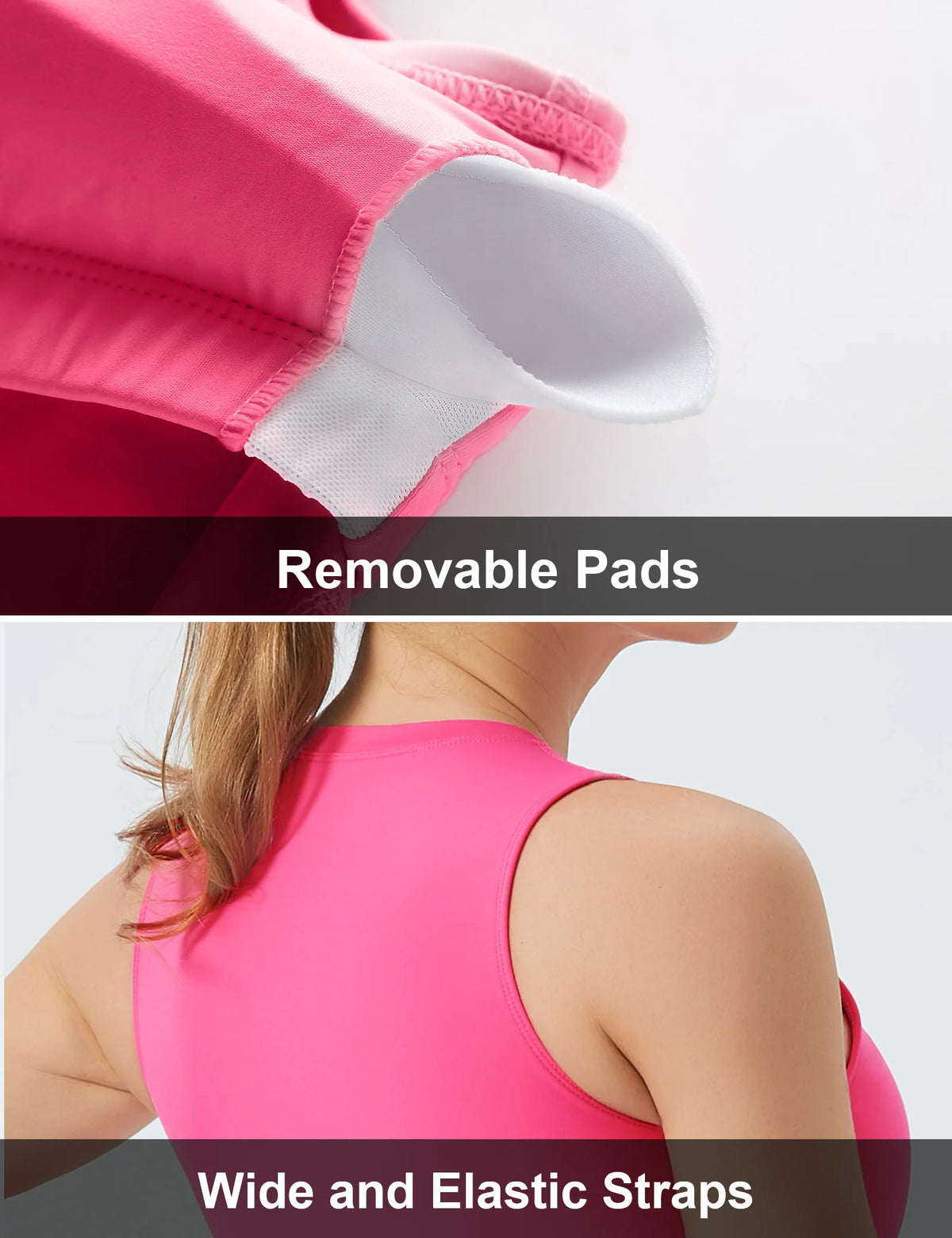 The Gym People Women Sleeveless Sports Bra With Removable Pads