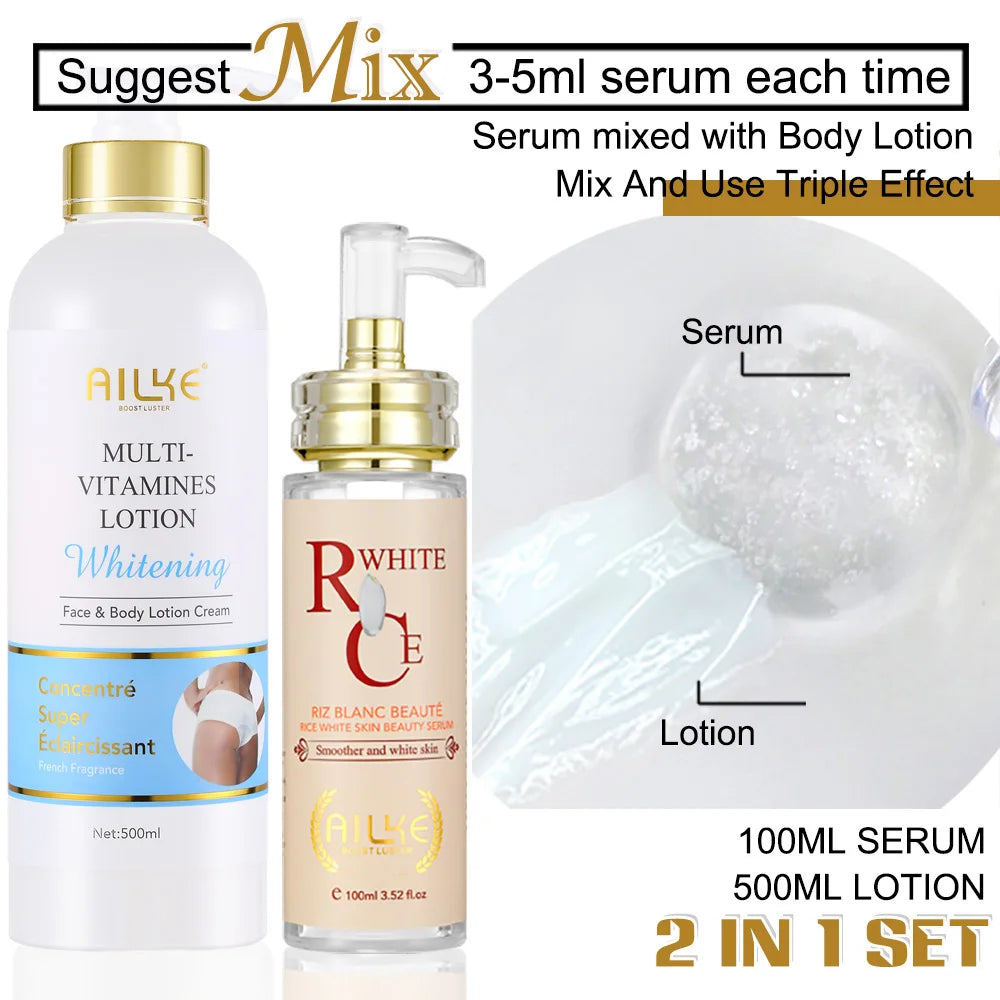 Ailke Multivitamin Body Lotion Whitening Antioxidant Moisturizer