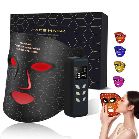 Portable Led Face Mask For Light Therapy And Skin Rejuvenation