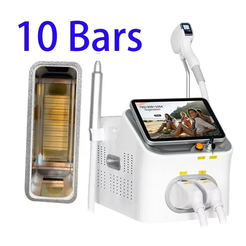 Myoslim 10 Bar Diode Laser Hair Removal Machine Sapphire Cooling