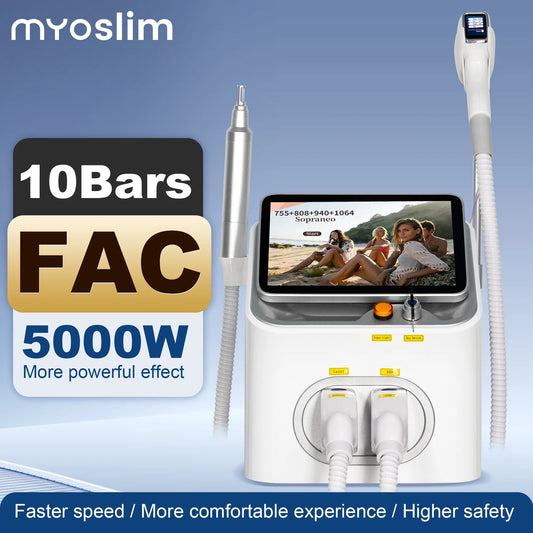 Myoslim 10 Bar Diode Laser Hair Removal Machine Sapphire Cooling