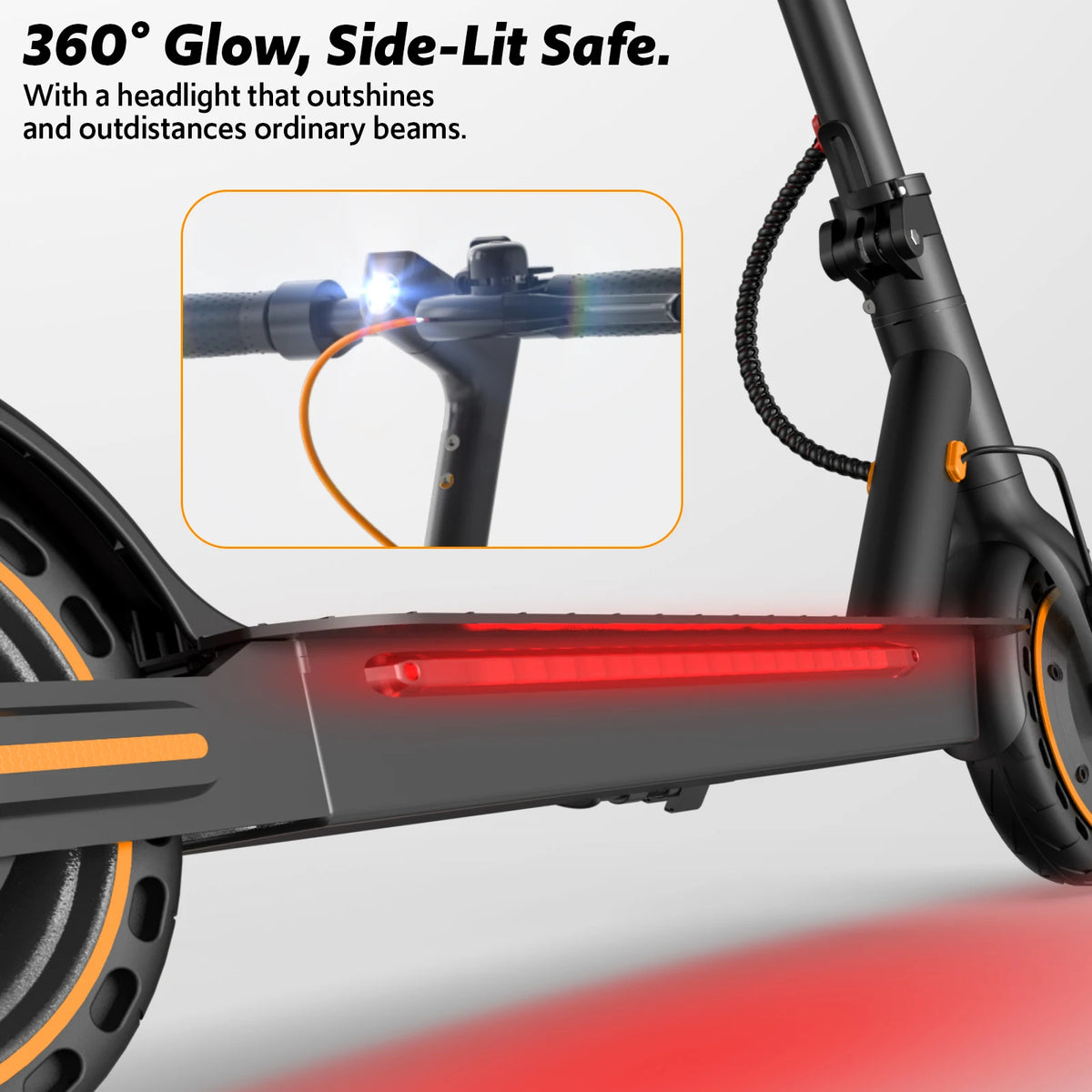 Osboo Foldable Electric Scooter With App Control And Lighting