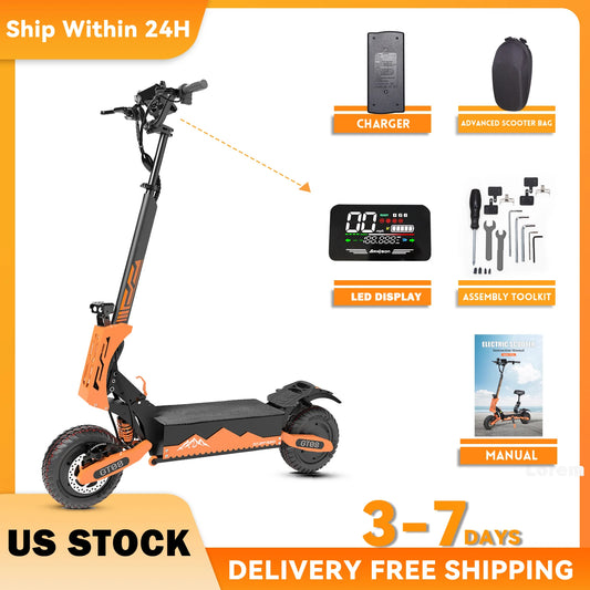 Arwibon Dual Motor Folding Electric Scooter For Adults