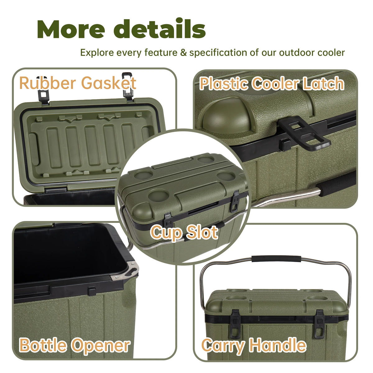 Durable Hard Shell Insulated Cooler For Outdoor Adventures