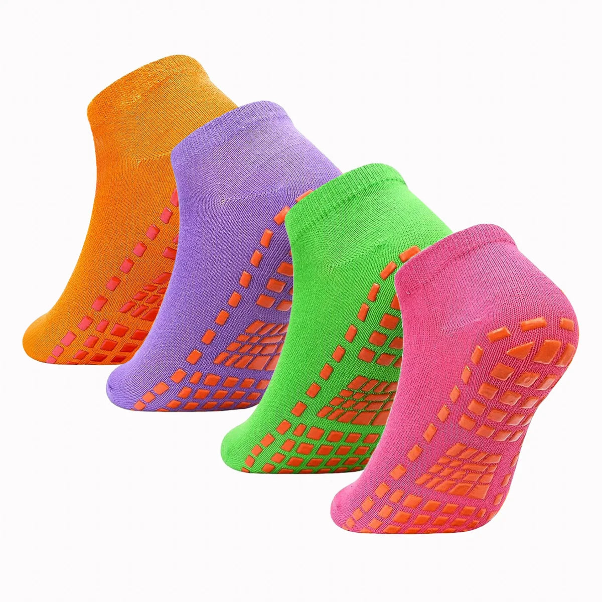 Unisex Silicone Non Slip Grip Trampoline Socks For Yoga Sports