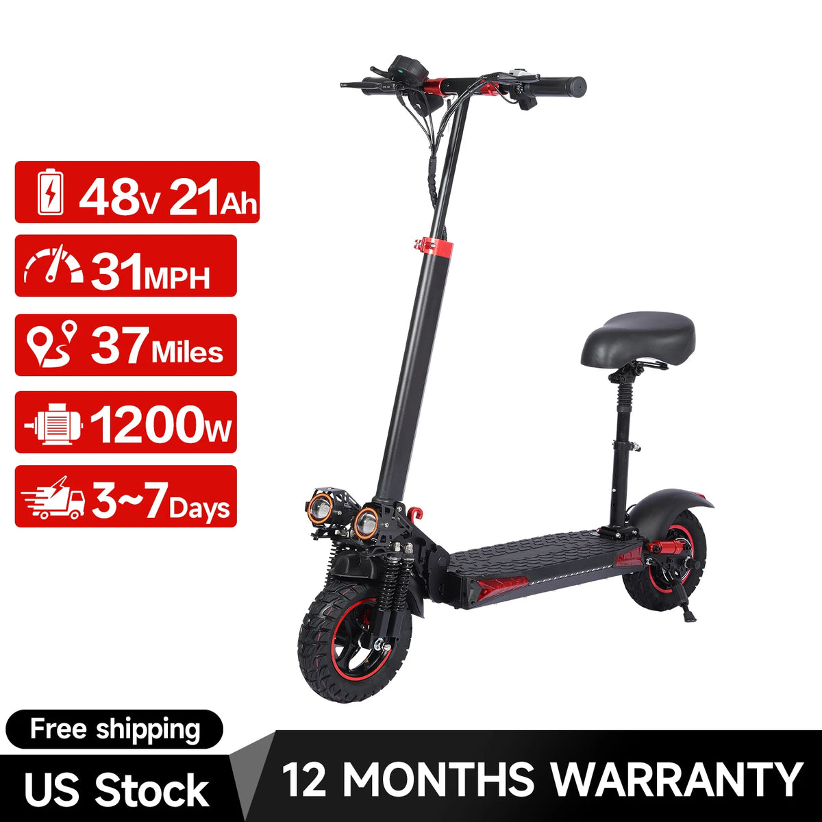 FREEBOY J01 Foldable Electric Scooter With Removable Saddle