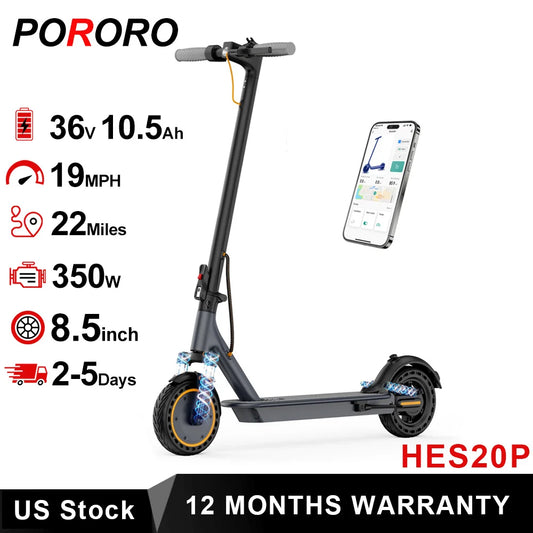 AOVOPRO 350W Electric Scooter With App Control And Dual Suspension
