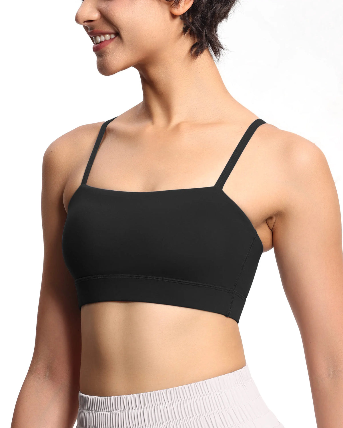 The Gym People Womens Adjustable Wireless Removable Padding Workout Bra