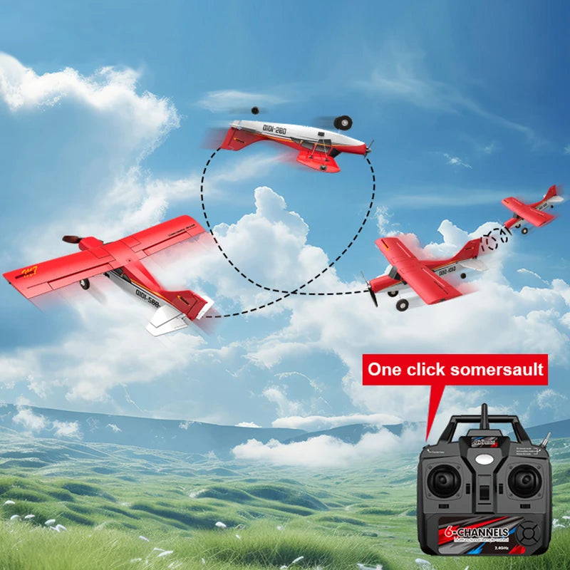 JIKEFUN Qidi560 Brushless RC Airplane With LED Lights