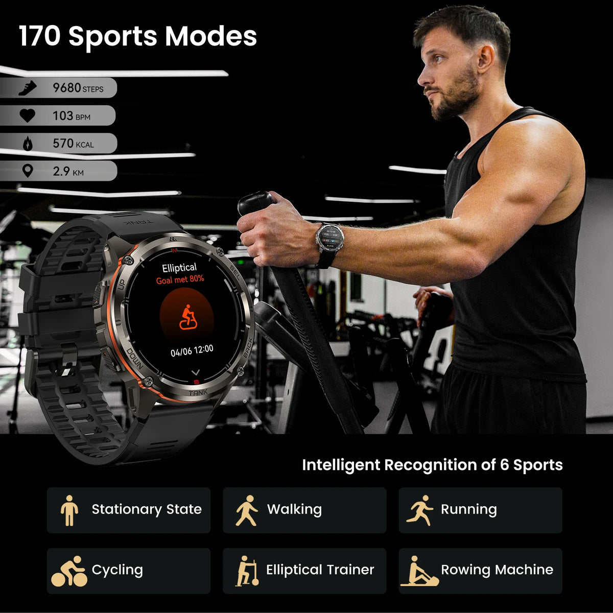 KOSPET TANK T3 Ultra GPS Smart Watch With Bluetooth Calling