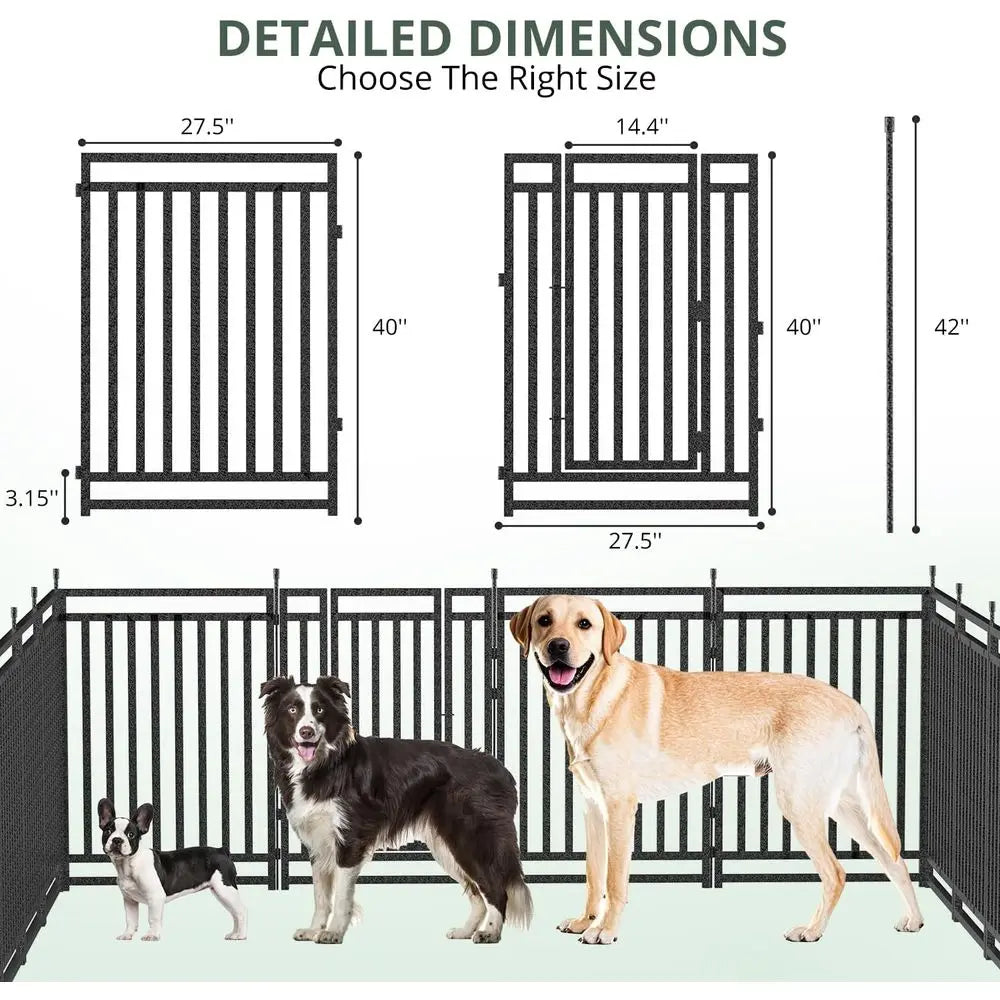 Portable Metal Dog Playpen for Indoor and Outdoor Use