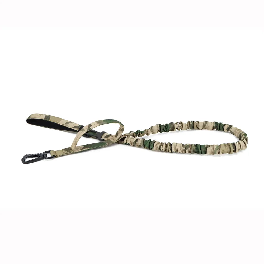 Adjustable Tactical Nylon Dog Leash With Dual Quick Release Handles