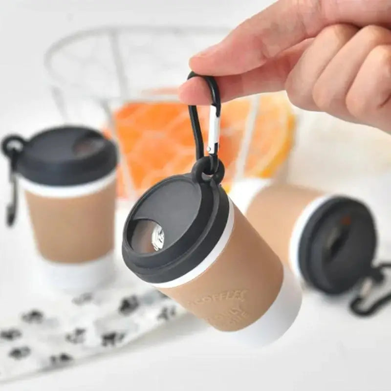Portable Coffee Cup Dog Waste Bag Dispenser for Walks