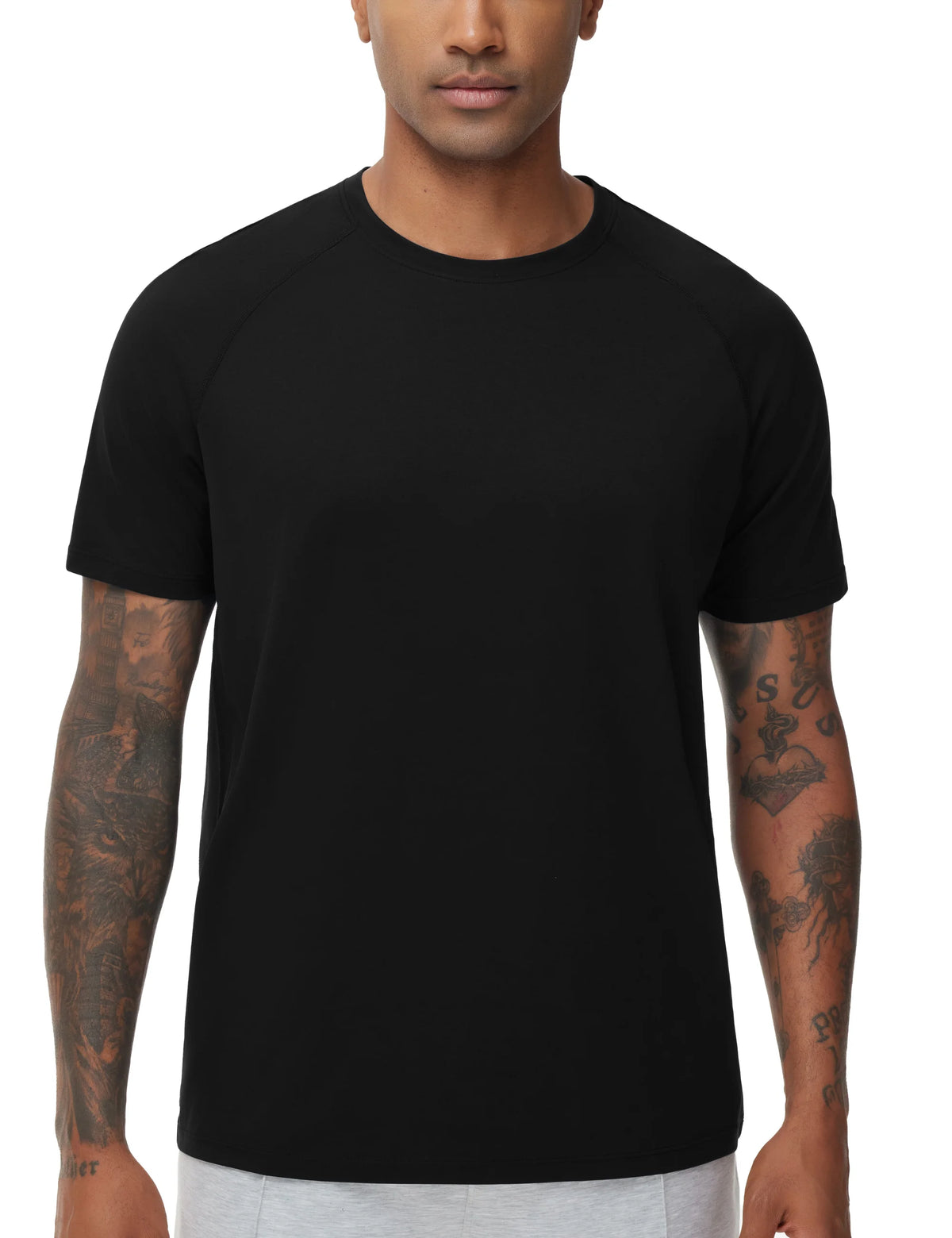 THE GYM PEOPLE Men's Workout T-Shirts Short Sleeve Breathable UPF 50+ Outdoor Athletic Running Tee Tops