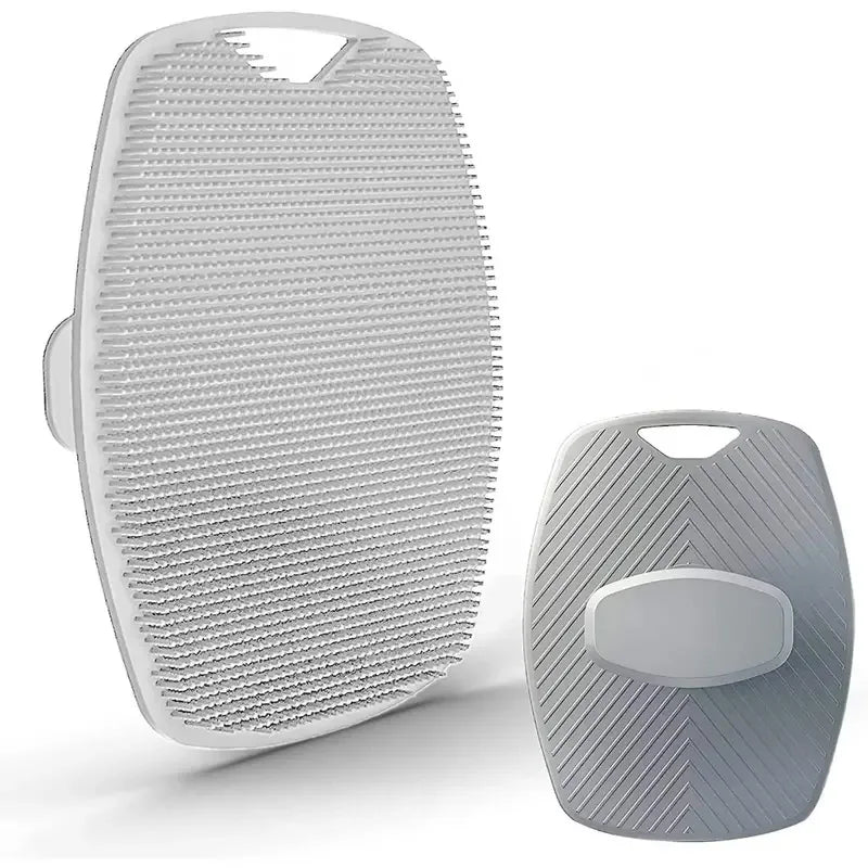 Silicone Body Scrubber No Slip Handle Exfoliating Face Cleanser