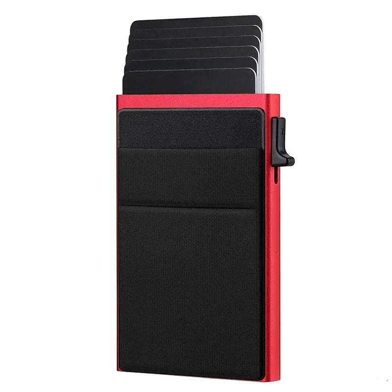 Smart Rfid Metal Pop Up Credit Card Holder Wallet Case