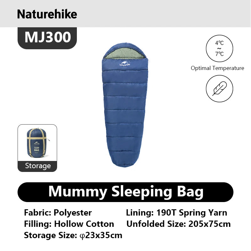 Naturehike Warm Mummy Sleeping Bag For Winter Outdoor Camping