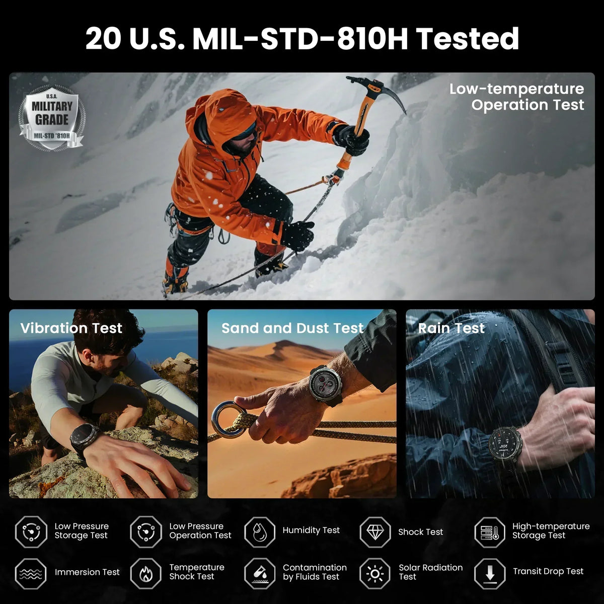 KOSPET Tank T4 Rugged Smartwatch With GPS And Heart Rate