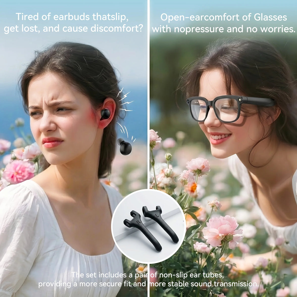 Smart Camera Glasses With HD Video Translation And Voice Assistant