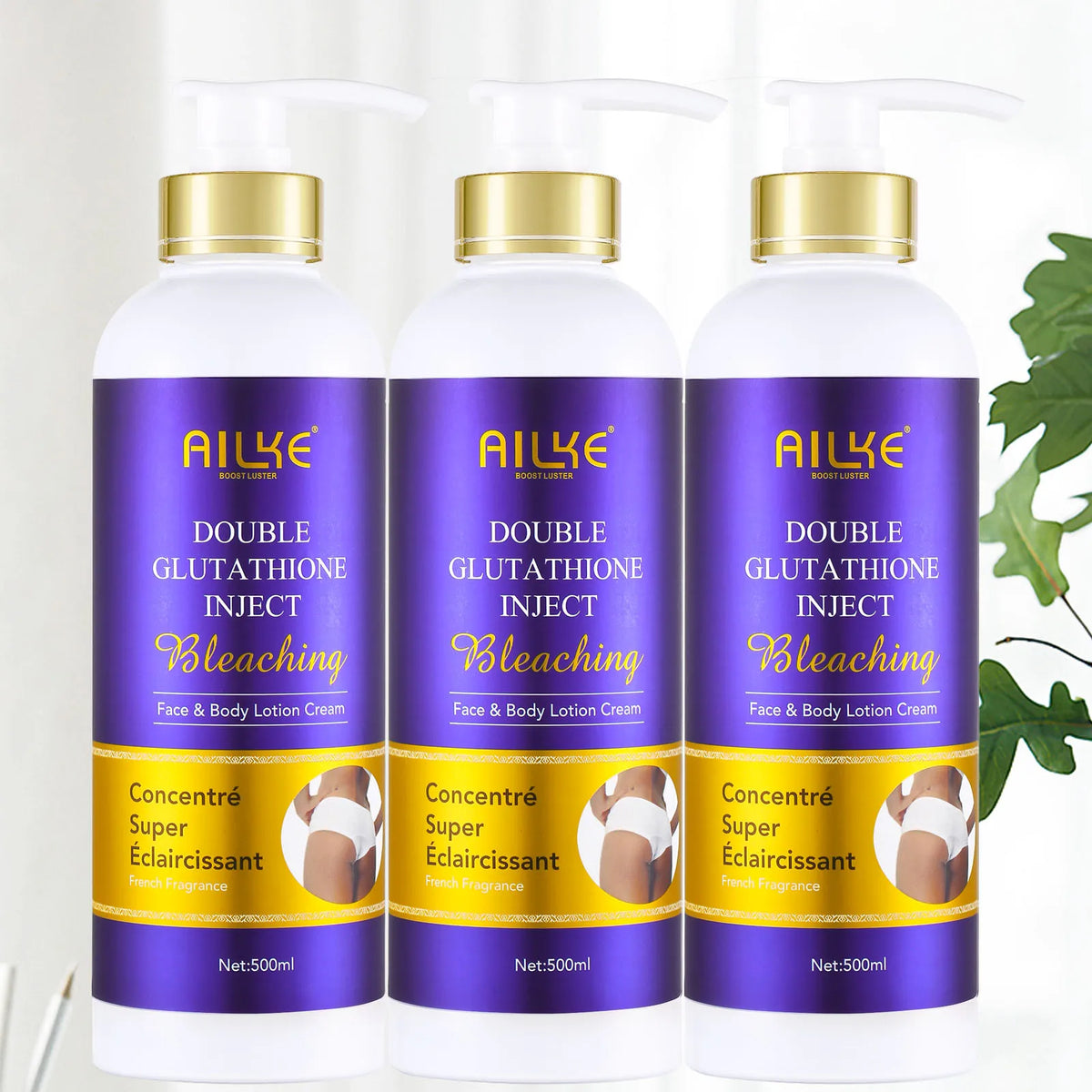 AILKE Glutathione Skin Care Set With Brightening Soap And Cream
