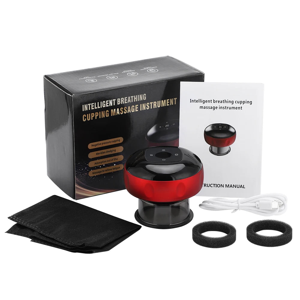 Intelligent Vacuum Cupping Massager With 12 Gears And Heating Function