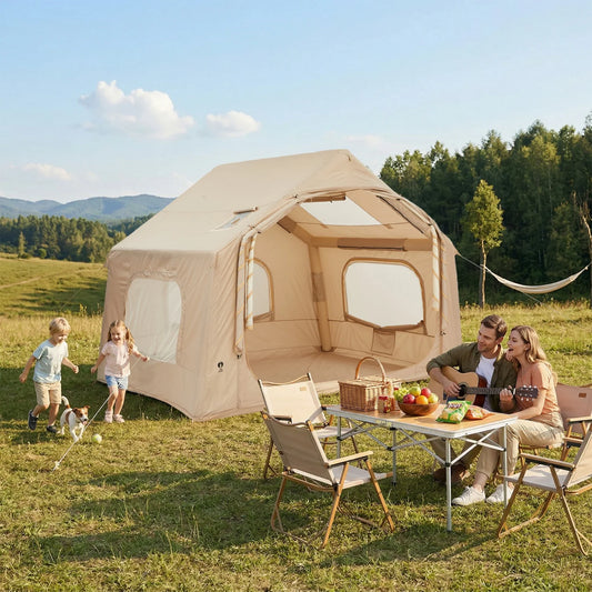 Himiss Inflatable Camping Tent Weather Resistant Quick Setup Outdoor Shelter