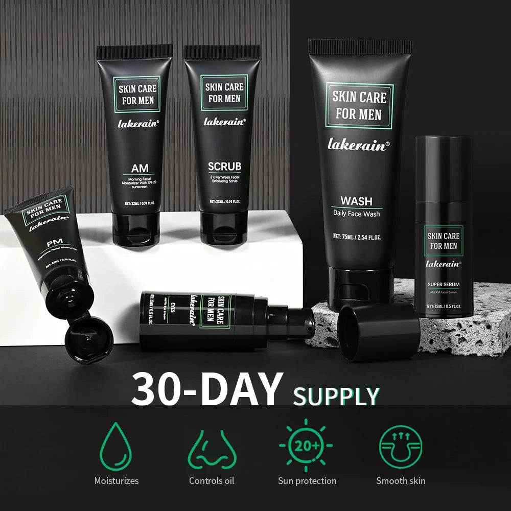 Lakerain Hydrating Oil Control Facial Skincare Set With SPF20
